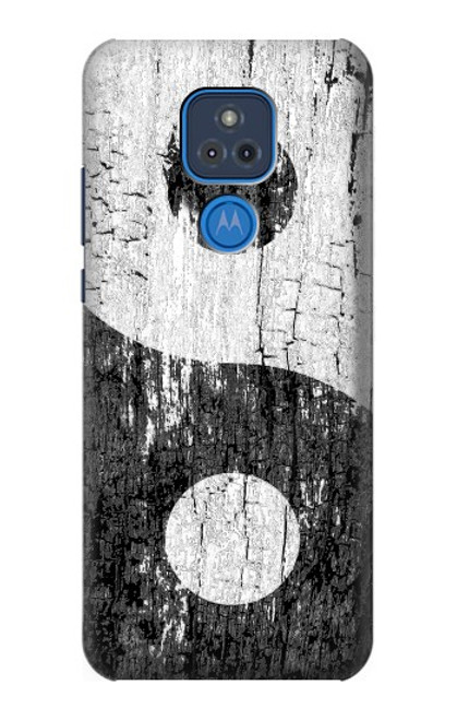 W2489 Yin Yang Wood Graphic Printed Hard Case and Leather Flip Case For Motorola Moto G Play (2021)