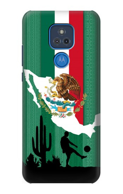 W2994 Mexico Football Soccer Hard Case and Leather Flip Case For Motorola Moto G Play (2021)