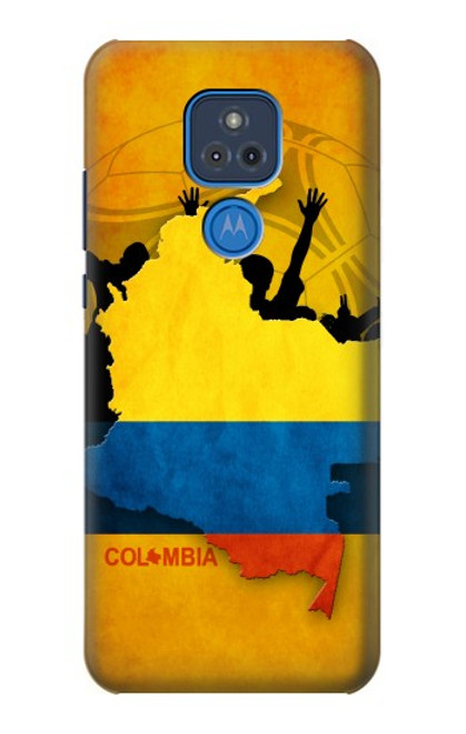 W2996 Colombia Football Soccer Hard Case and Leather Flip Case For Motorola Moto G Play (2021)