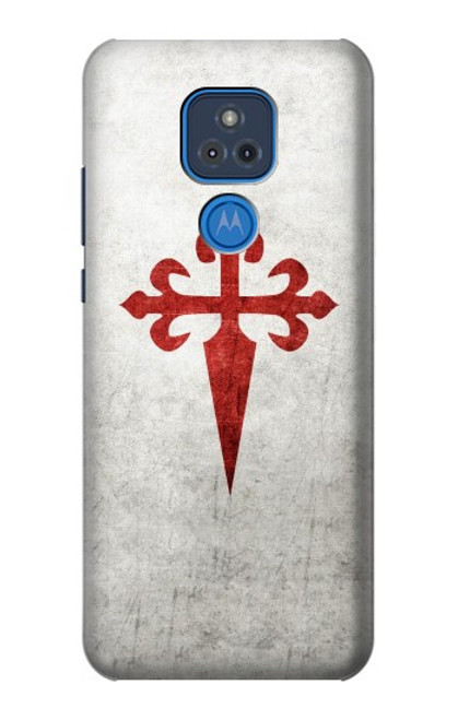 W3200 Order of Santiago Cross of Saint James Hard Case and Leather Flip Case For Motorola Moto G Play (2021)