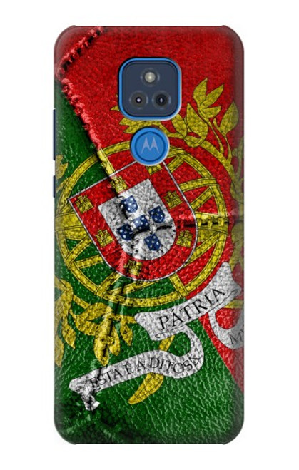 W3300 Portugal Flag Vintage Football Graphic Hard Case and Leather Flip Case For Motorola Moto G Play (2021)