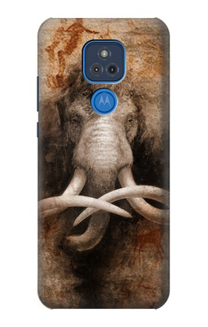 W3427 Mammoth Ancient Cave Art Hard Case and Leather Flip Case For Motorola Moto G Play (2021)