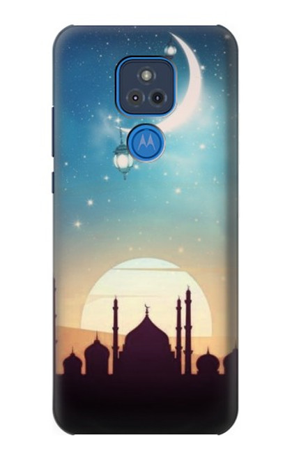 W3502 Islamic Sunset Hard Case and Leather Flip Case For Motorola Moto G Play (2021)