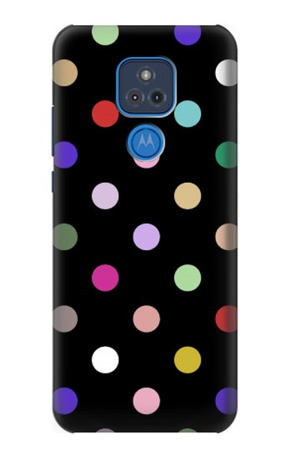 W3532 Colorful Polka Dot Hard Case and Leather Flip Case For Motorola Moto G Play (2021)