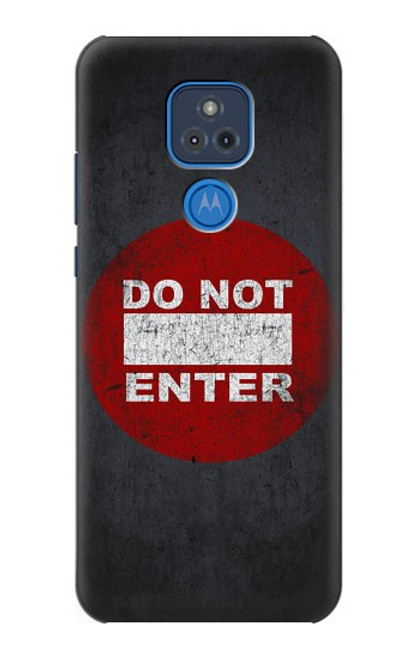 W3683 Do Not Enter Hard Case and Leather Flip Case For Motorola Moto G Play (2021)