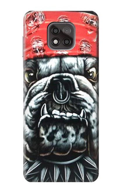 W0100 Bulldog American Football Hard Case and Leather Flip Case For Motorola Moto G Power (2021)