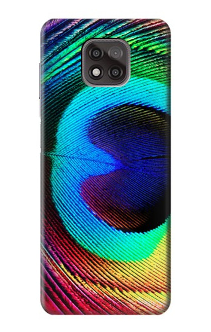 W0511 Peacock Hard Case and Leather Flip Case For Motorola Moto G Power (2021)