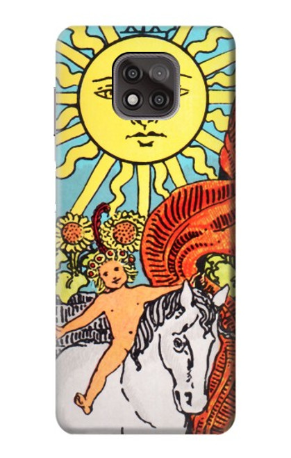 W0565 Tarot Sun Hard Case and Leather Flip Case For Motorola Moto G Power (2021)