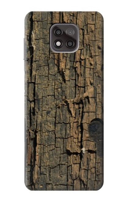 W0598 Wood Graphic Printed Hard Case and Leather Flip Case For Motorola Moto G Power (2021)