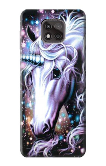 W0749 Unicorn Horse Hard Case and Leather Flip Case For Motorola Moto G Power (2021)