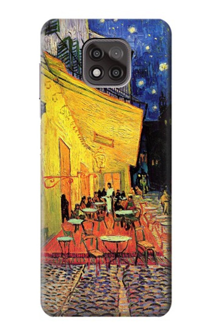 W0929 Van Gogh Cafe Terrace Hard Case and Leather Flip Case For Motorola Moto G Power (2021)