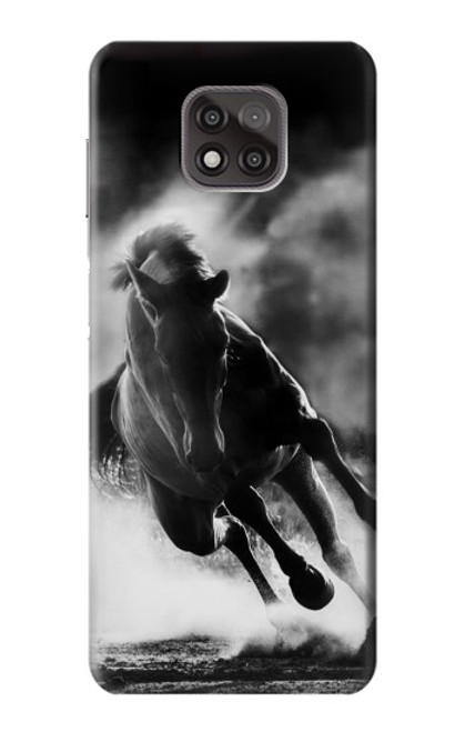 W1860 Running Horse Hard Case and Leather Flip Case For Motorola Moto G Power (2021)