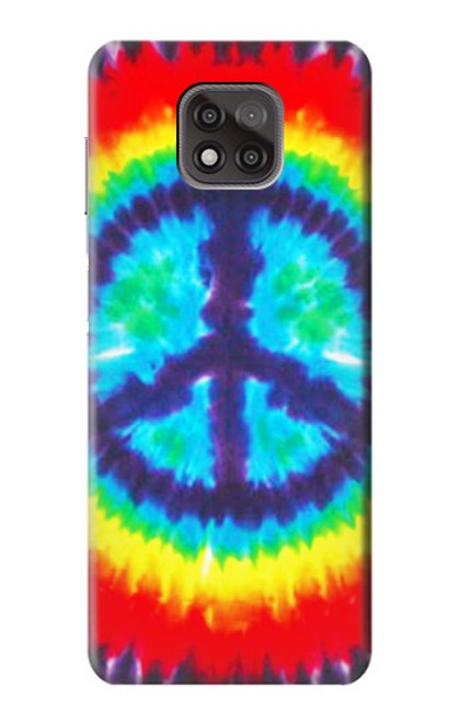 W1870 Tie Dye Peace Hard Case and Leather Flip Case For Motorola Moto G Power (2021)