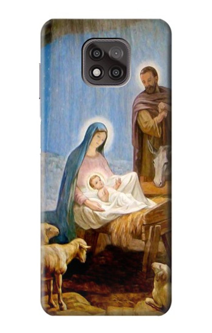 W2276 The Nativity Hard Case and Leather Flip Case For Motorola Moto G Power (2021)