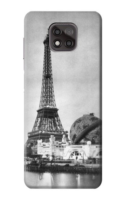 W2350 Old Paris Eiffel Tower Hard Case and Leather Flip Case For Motorola Moto G Power (2021)