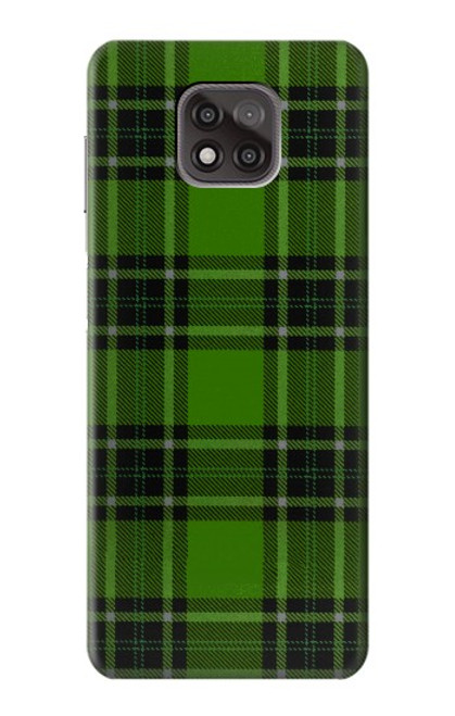 W2373 Tartan Green Pattern Hard Case and Leather Flip Case For Motorola Moto G Power (2021)