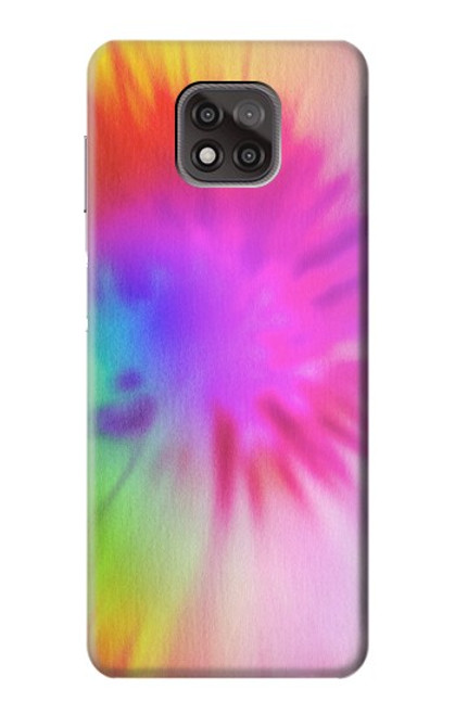 W2488 Tie Dye Color Hard Case and Leather Flip Case For Motorola Moto G Power (2021)