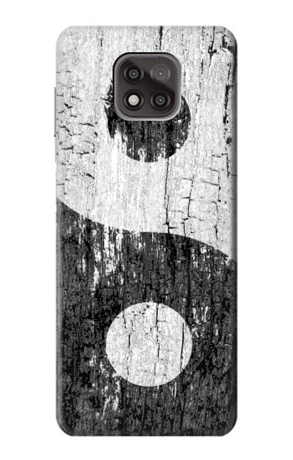 W2489 Yin Yang Wood Graphic Printed Hard Case and Leather Flip Case For Motorola Moto G Power (2021)