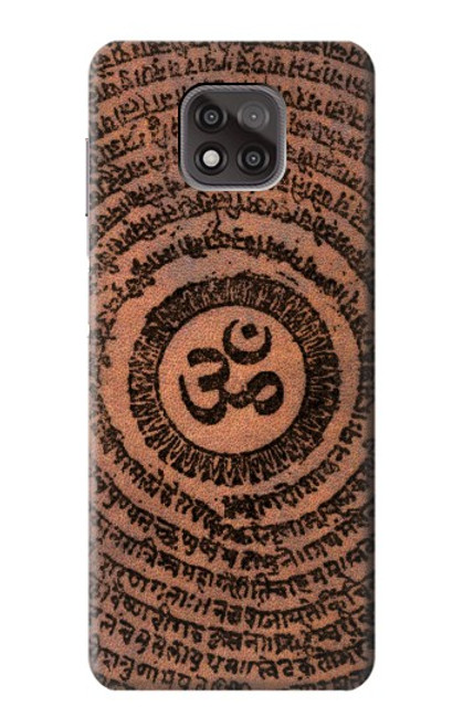 W2874 Om Symbol Tattoo Hard Case and Leather Flip Case For Motorola Moto G Power (2021)