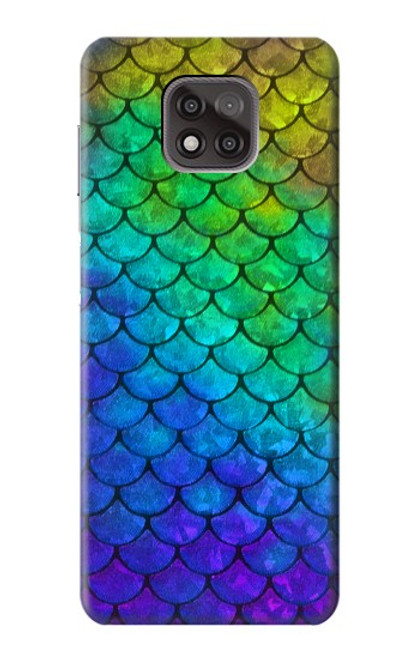 W2930 Mermaid Fish Scale Hard Case and Leather Flip Case For Motorola Moto G Power (2021)