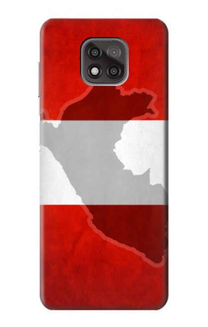 W3018 Peru Flag Hard Case and Leather Flip Case For Motorola Moto G Power (2021)