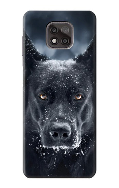 W3168 German Shepherd Black Dog Hard Case and Leather Flip Case For Motorola Moto G Power (2021)