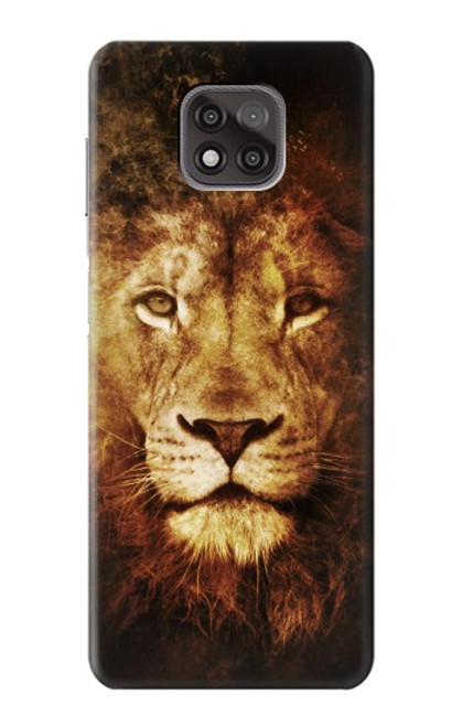 W3182 Lion Hard Case and Leather Flip Case For Motorola Moto G Power (2021)