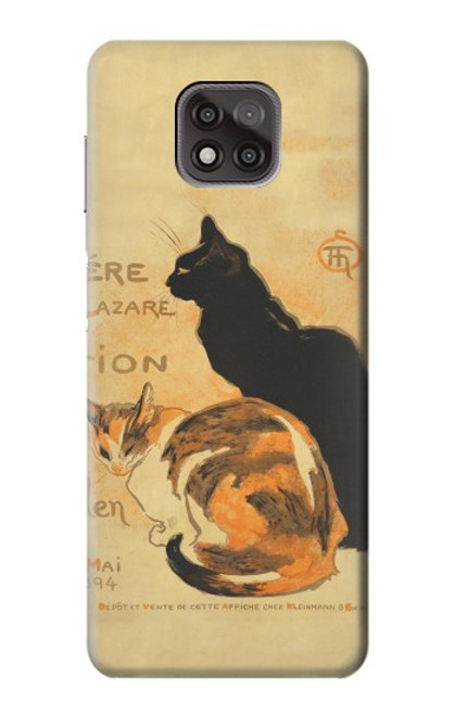 W3229 Vintage Cat Poster Hard Case and Leather Flip Case For Motorola Moto G Power (2021)