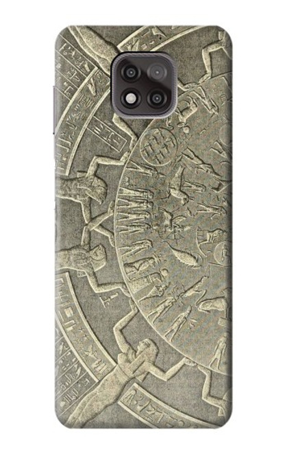 W3396 Dendera Zodiac Ancient Egypt Hard Case and Leather Flip Case For Motorola Moto G Power (2021)