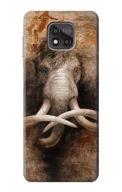 W3427 Mammoth Ancient Cave Art Hard Case and Leather Flip Case For Motorola Moto G Power (2021)