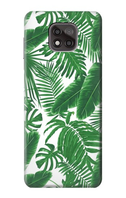 W3457 Paper Palm Monstera Hard Case and Leather Flip Case For Motorola Moto G Power (2021)