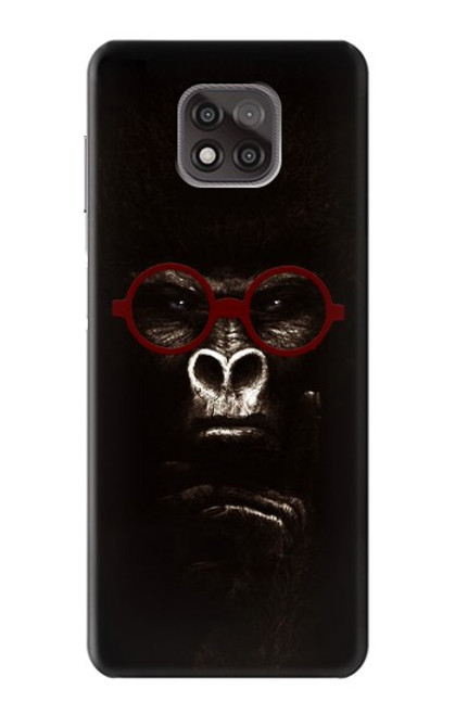 W3529 Thinking Gorilla Hard Case and Leather Flip Case For Motorola Moto G Power (2021)