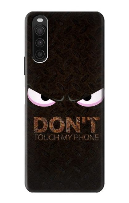 W3412 Do Not Touch My Phone Hard Case and Leather Flip Case For Sony Xperia 10 III