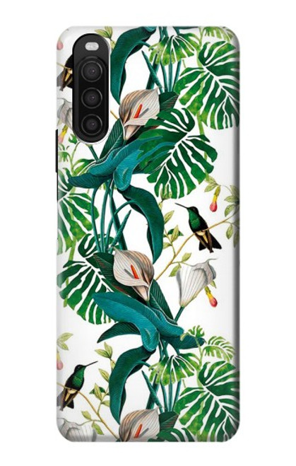 W3697 Leaf Life Birds Hard Case and Leather Flip Case For Sony Xperia 10 III