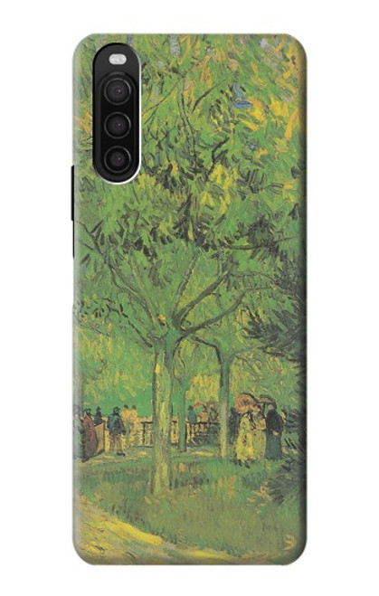W3748 Van Gogh A Lane in a Public Garden Hard Case and Leather Flip Case For Sony Xperia 10 III