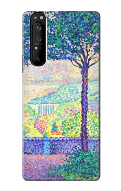 W3349 Paul Signac Terrace of Meudon Hard Case and Leather Flip Case For Sony Xperia 1 III