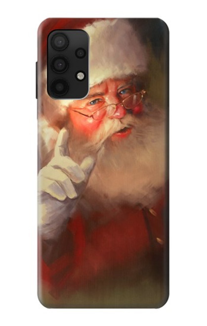 W1144 Xmas Santa Claus Hard Case and Leather Flip Case For Samsung Galaxy A32 4G