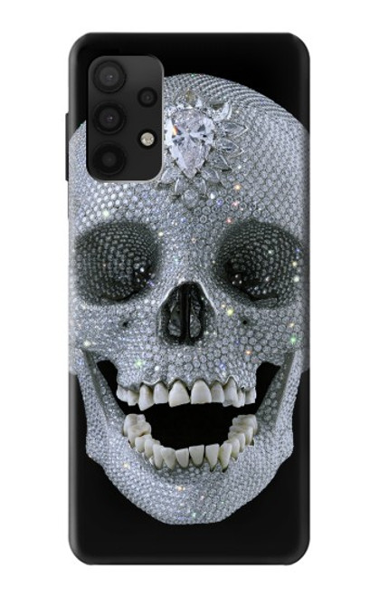 W1286 Diamond Skull Hard Case and Leather Flip Case For Samsung Galaxy A32 4G