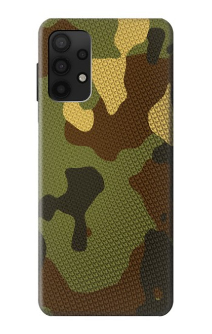 W1602 Camo Camouflage Graphic Printed Hard Case and Leather Flip Case For Samsung Galaxy A32 4G