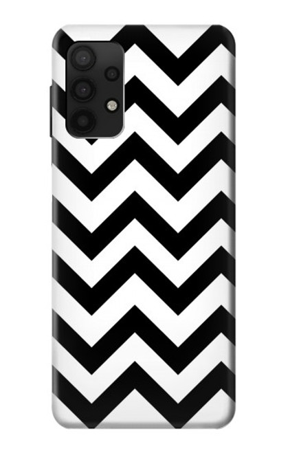 W1613 Chevron Zigzag Hard Case and Leather Flip Case For Samsung Galaxy A32 4G