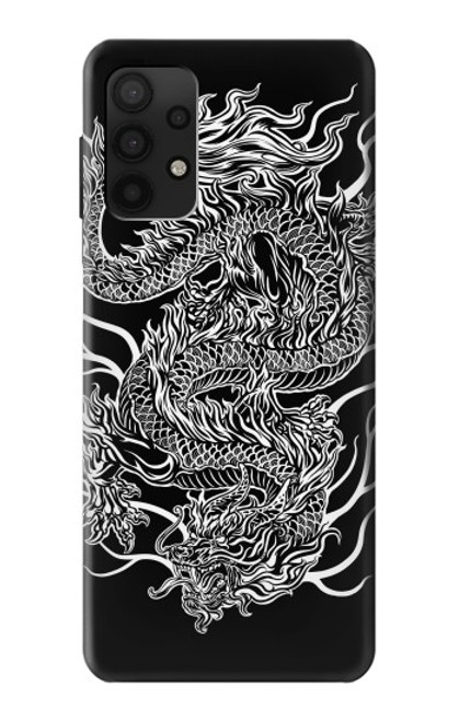 W1943 Dragon Tattoo Hard Case and Leather Flip Case For Samsung Galaxy A32 4G