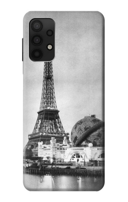 W2350 Old Paris Eiffel Tower Hard Case and Leather Flip Case For Samsung Galaxy A32 4G