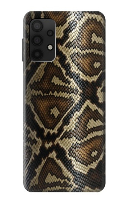 W2712 Anaconda Amazon Snake Skin Graphic Printed Hard Case and Leather Flip Case For Samsung Galaxy A32 4G