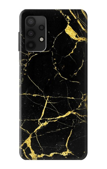 W2896 Gold Marble Graphic Printed Hard Case and Leather Flip Case For Samsung Galaxy A32 4G