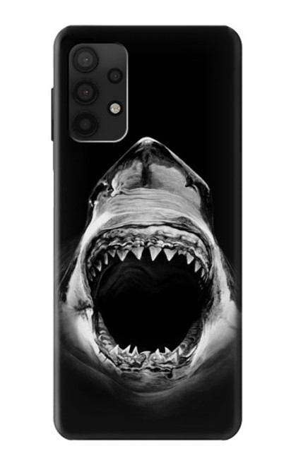 W3100 Great White Shark Hard Case and Leather Flip Case For Samsung Galaxy A32 4G