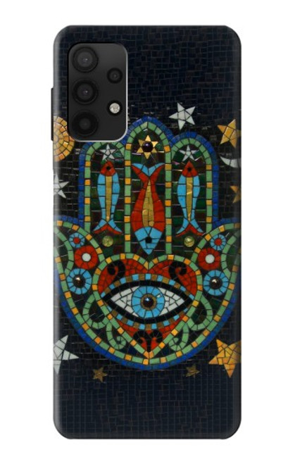 W3175 Hamsa Hand Mosaics Hard Case and Leather Flip Case For Samsung Galaxy A32 4G