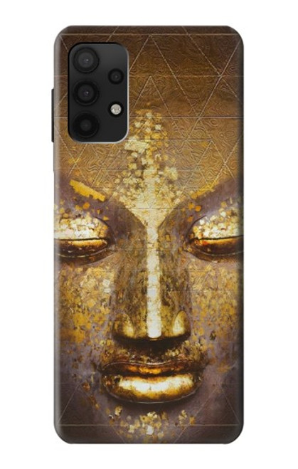 W3189 Magical Yantra Buddha Face Hard Case and Leather Flip Case For Samsung Galaxy A32 4G