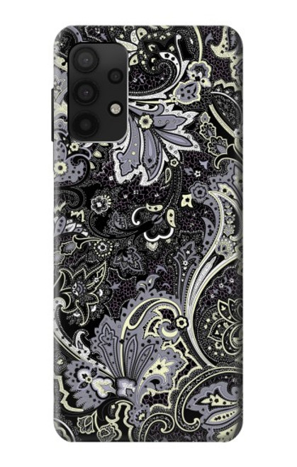 W3251 Batik Flower Pattern Hard Case and Leather Flip Case For Samsung Galaxy A32 4G