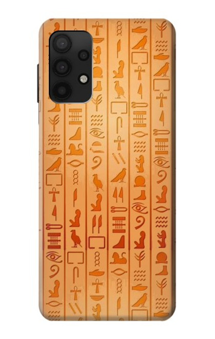 W3440 Egyptian Hieroglyphs Hard Case and Leather Flip Case For Samsung Galaxy A32 4G