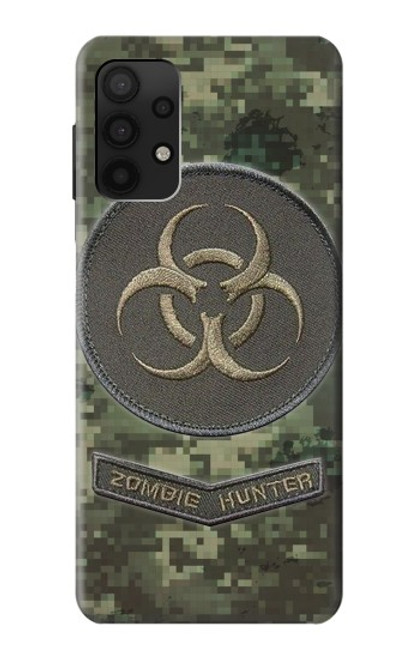 W3468 Biohazard Zombie Hunter Graphic Hard Case and Leather Flip Case For Samsung Galaxy A32 4G